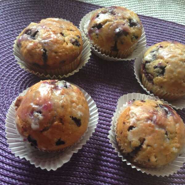 Muffiny z jagodami :)