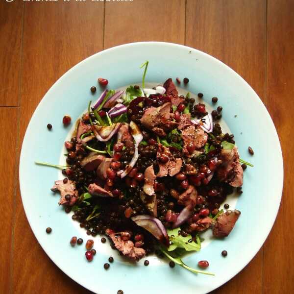 Sałatka z wątróbką/Salad with chicken liver