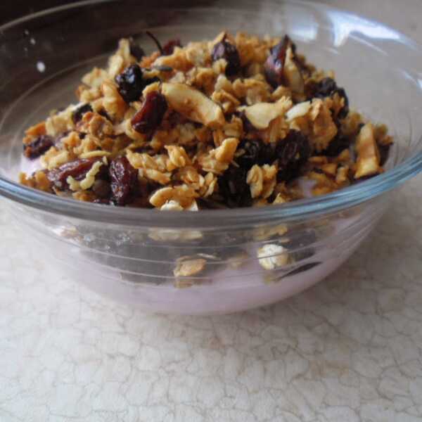 DOMOWA GRANOLA kokosowo - rodzynkowa