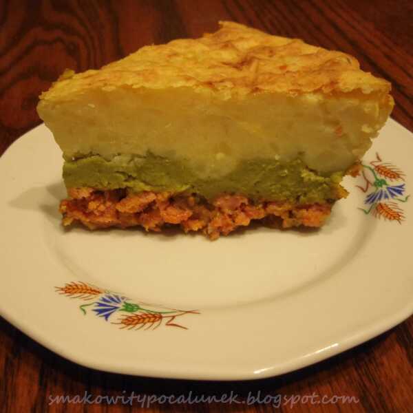 Cottage pie - czyli zapiekanka wiejska z puree z groszku 