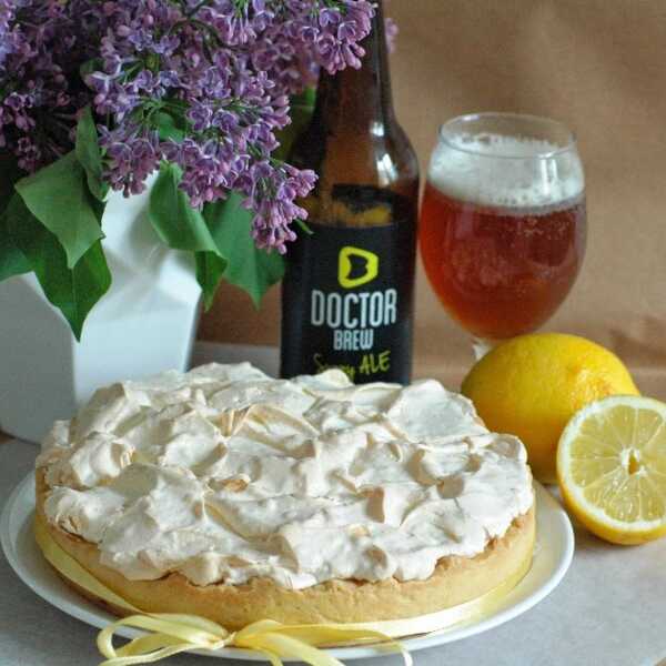Lemon meringue pie- tarta cytrynowa z piwem i bezą
