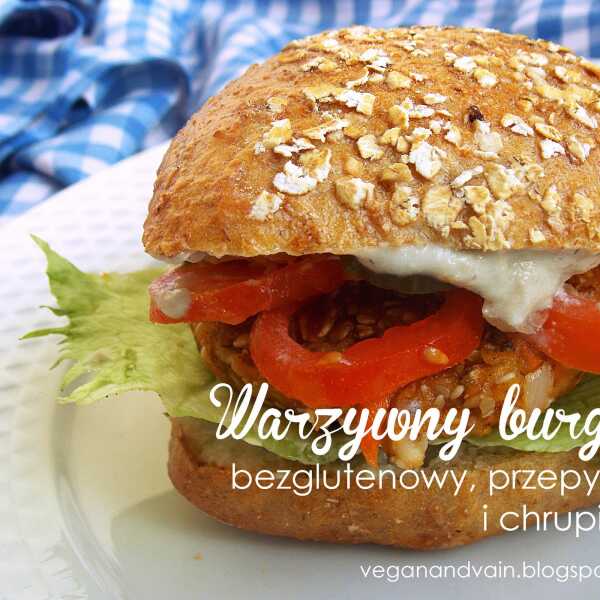 Warzywny burger idealny, chrupiący i bezglutenowy