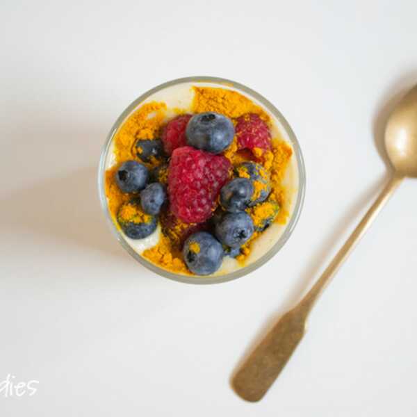 MILLET PUDDING with BERRIES & TURMERIC