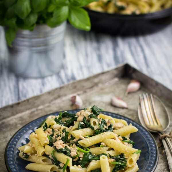 109: Penne salmone e spinaci