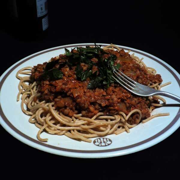 Kasha varnishkes a'la bolognese