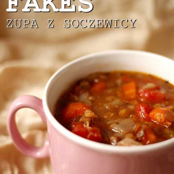 Fakes – zupa z zielonej soczewicy
