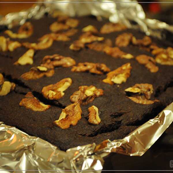 BROWNIE BEZGLUTENOWE Z BANANAMI