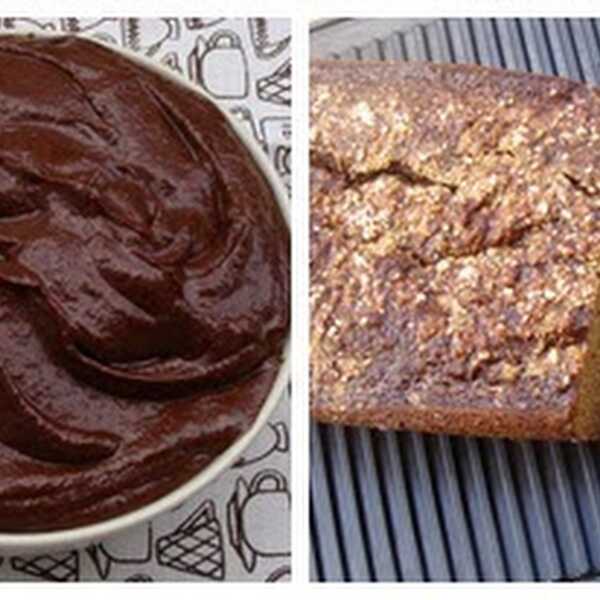 Krem czekoladowy z awokado i daktyli / 'Chleb' bananowo - daktylowy