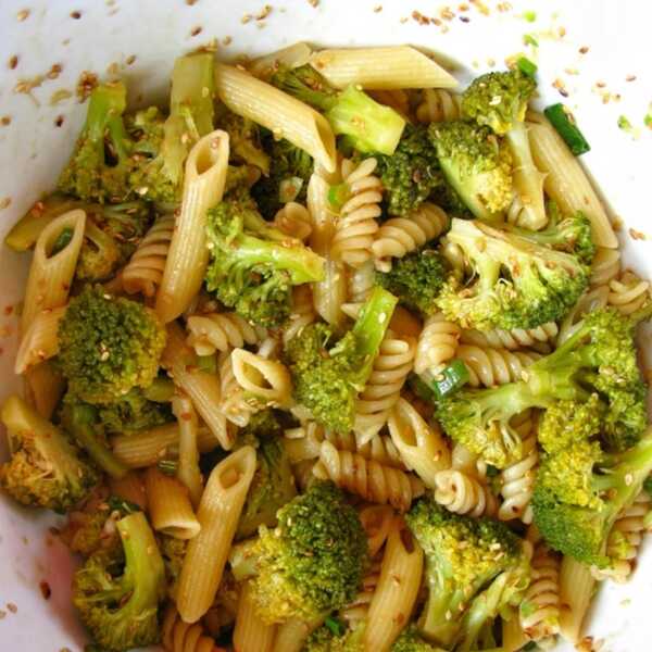 Pasta & broccoli salad with Asian style dressing...