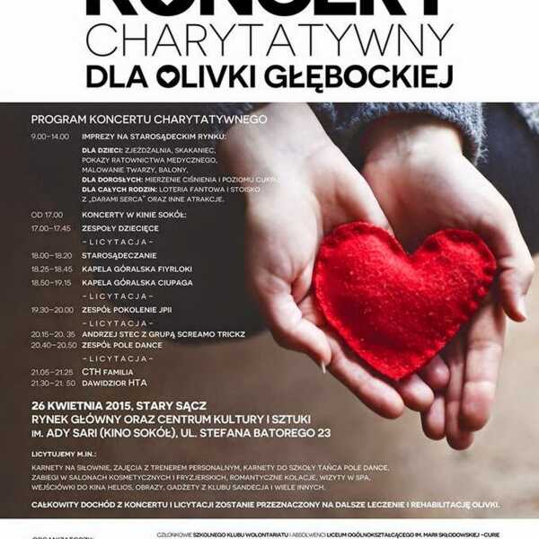 Koncert charytatywny dla OLIVKI GŁĘBOCKIEJ