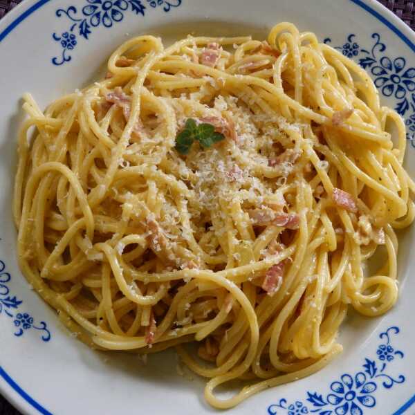 Spaghetti carbonara po mojemu