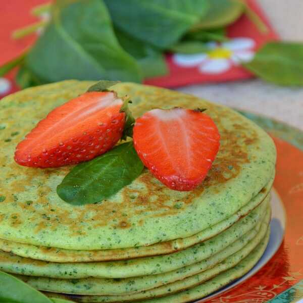 Zielone pancakes