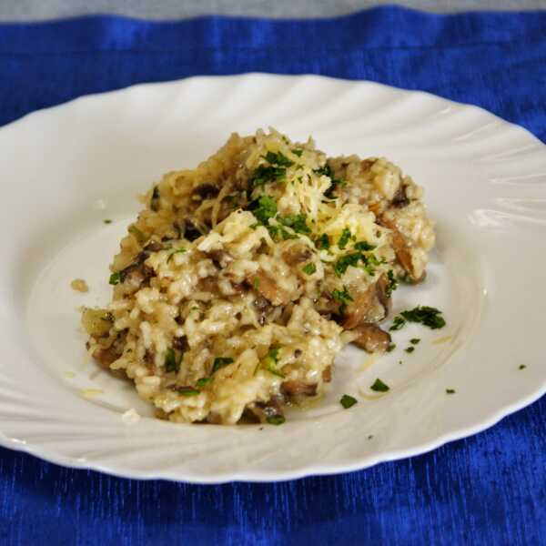 Risotto z pieczarkami