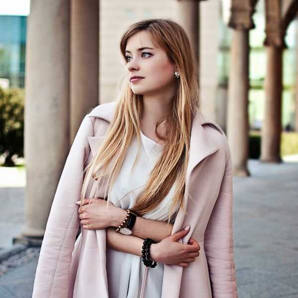 Baby pink coat