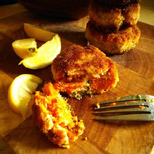 Rybne kotleciki ze słodkimi ziemniakami/Fish patties with sweet potato