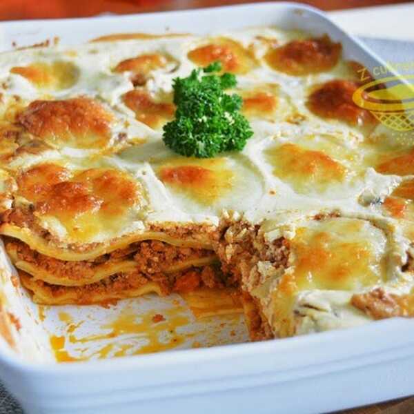 Lasagne z ricottą i mozzarellą