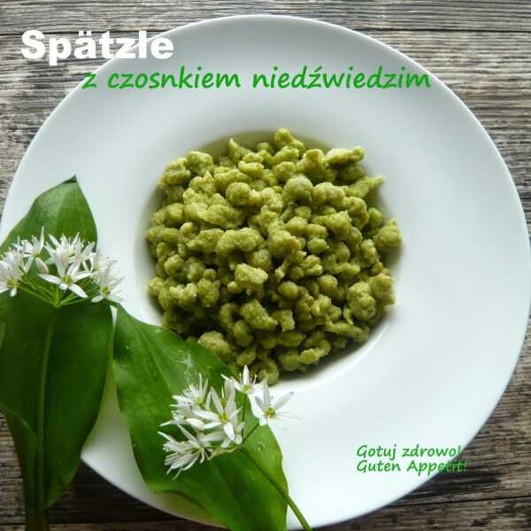 Spätzle z czosnkiem niedźwiedzim