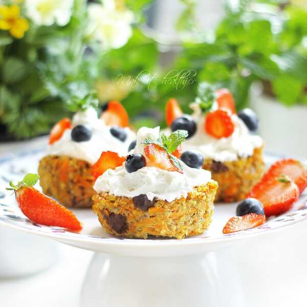 Babeczki marchewkowe z komosą ryżową / Quinoa carrot muffins