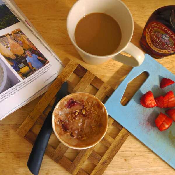 Pieczona owsianka z truskawkami/Baked porridge with strawberries