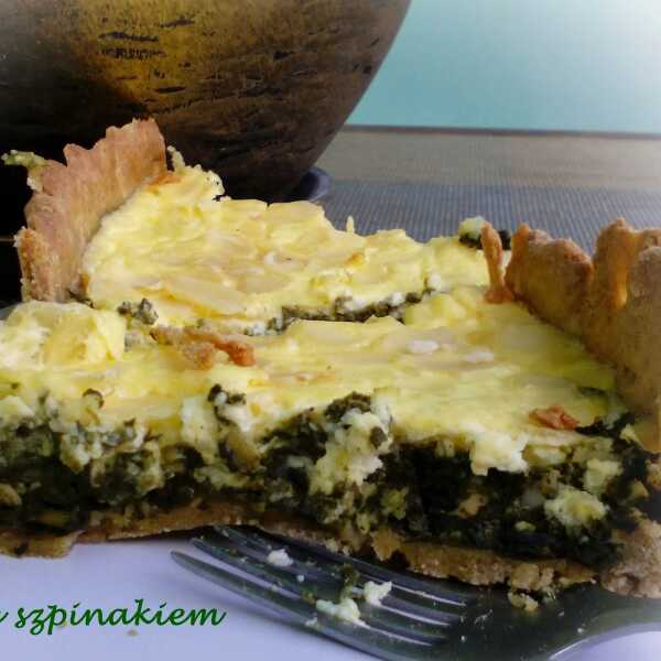 Quiche ze szpinakiem 