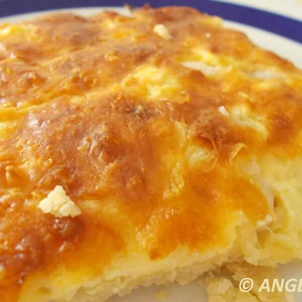 Zapiekanka serowa - Cheddar Cheese Flan - Torta salata ai formaggi