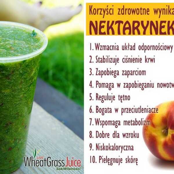 Kalarepa + nektarynki + jabłka + zielony jęczmień