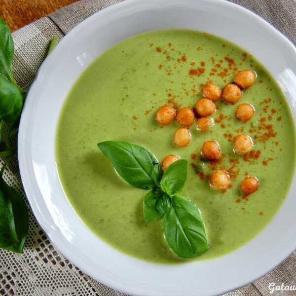 Zupa z zielonego groszk