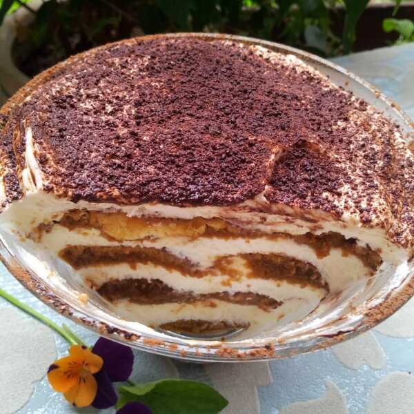 Wegańskie tiramisu z biszkoptami bez glutenu :-)