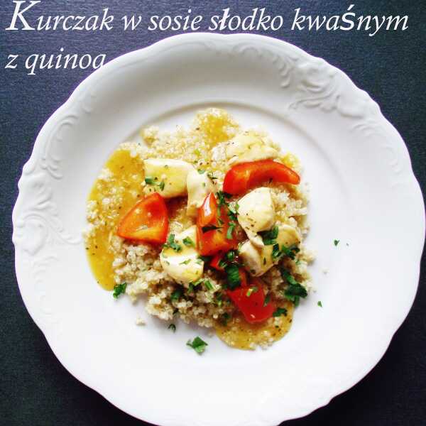 Kurczak w sosie słodko kwaśnym z quinoa