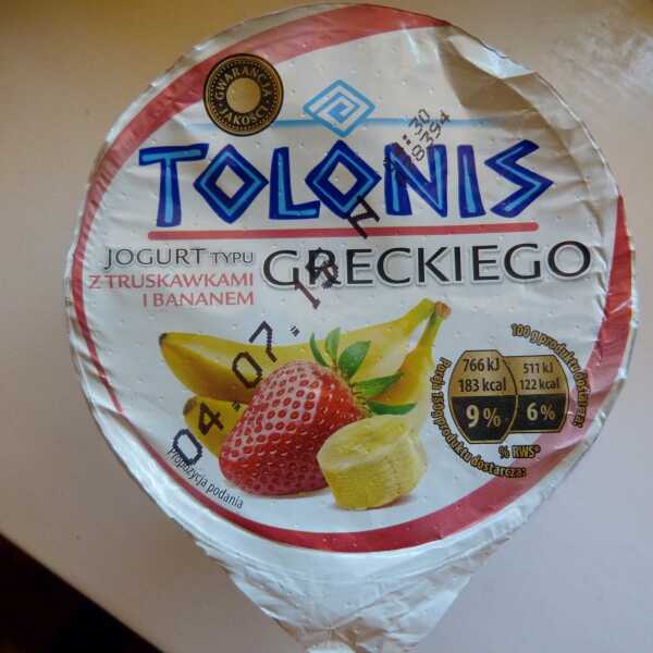 Jogurt typu greckiego Tolonis truskawka-banan