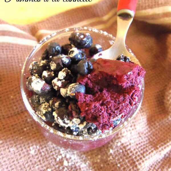 Mus jagodowy/Blueberry mousse