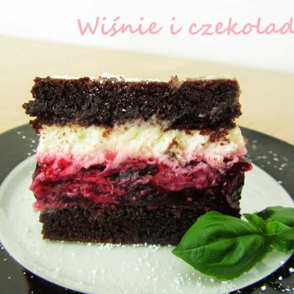 Diabelskie ciasto czekoladowo - wiśniowe