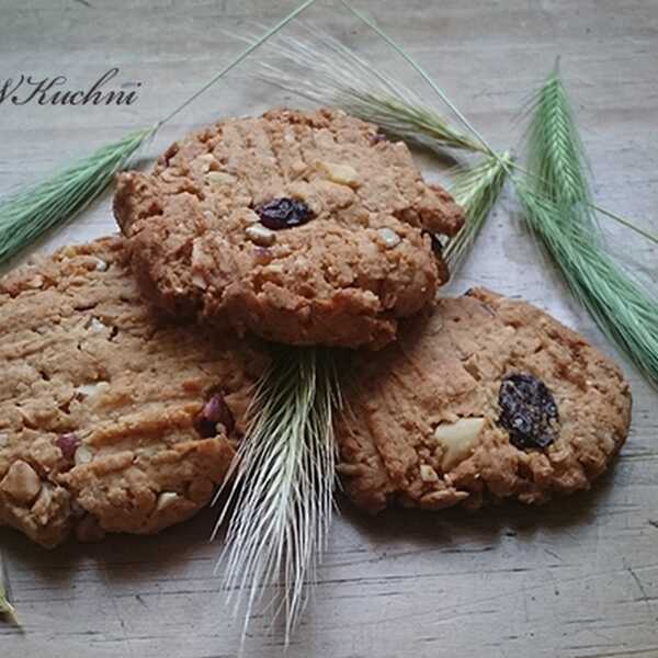 Żytnio - owsiane ciasteczka z bakaliami