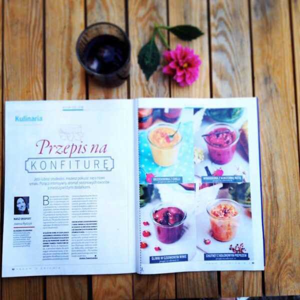 Brzoskwinia z chilli i publikacja konfitur w 'Dbam o Zdrowie'