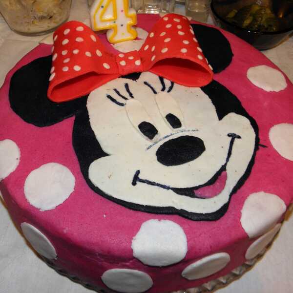 Tort urodzinowy - Myszka Minnie