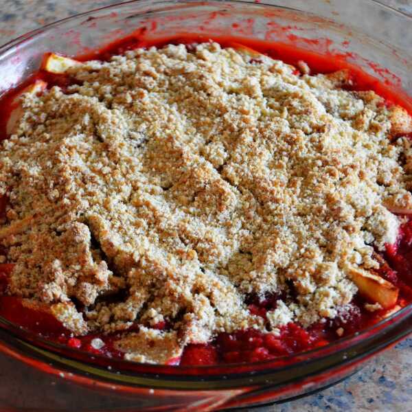 Crumble z truskawkami