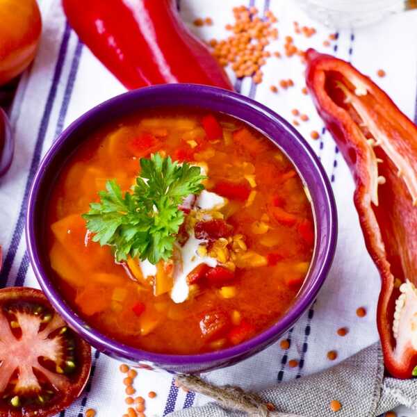 Karotenoidowa zupa z soczewicą