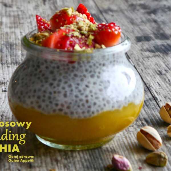 Kokosowy pudding z chia i mango