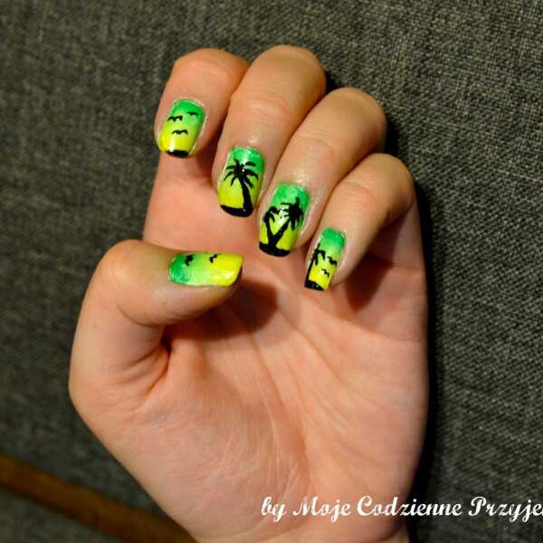 Zielone Palm Nails