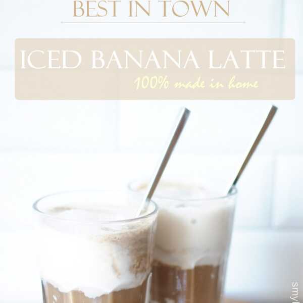 Iced banana latte