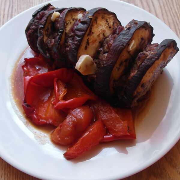 Fırında Patlıcan Kebabı - kebab pieczony z bakłażanem